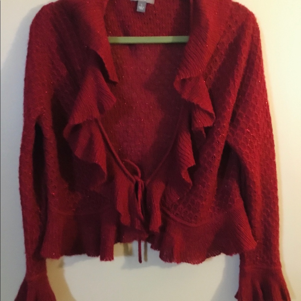 Beautiful, Festive, Cropped Cardigan